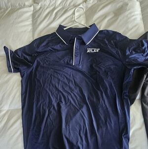 Airstream Atlas RV Mens Large Preforance Blue Polo